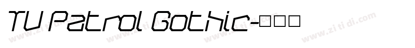 TV Patrol Gothic字体转换